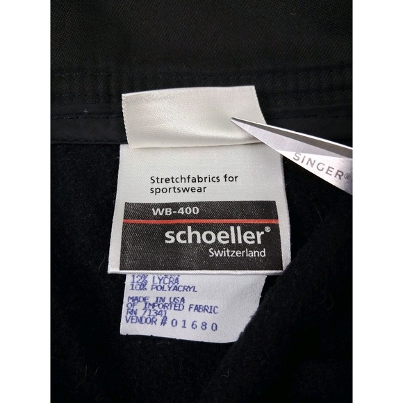 Vintage LL BEAN x SCHOELLER Swiss Lined Snow Pants Womens 12 Long Tapered Straps - Picture 6 of 12